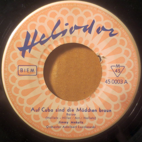 Cover Jimmy Makulis - Auf Cuba Sind Die Mädchen Braun (7, Single) Schallplatten Ankauf
