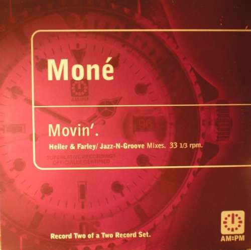 Cover Moné - Movin' (Heller & Farley / Jazz-N-Groove Mixes) (12, Rec) Schallplatten Ankauf