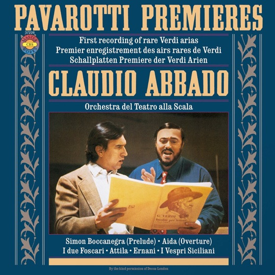 Cover Pavarotti*, Claudio Abbado, Orchestra Del Teatro Alla Scala - Pavarotti Premieres (LP, Gat) Schallplatten Ankauf