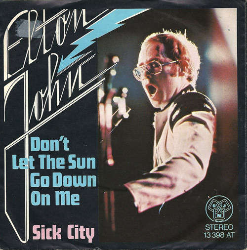Cover Elton John - Don't Let The Sun Go Down On Me / Sick City (7, Single) Schallplatten Ankauf