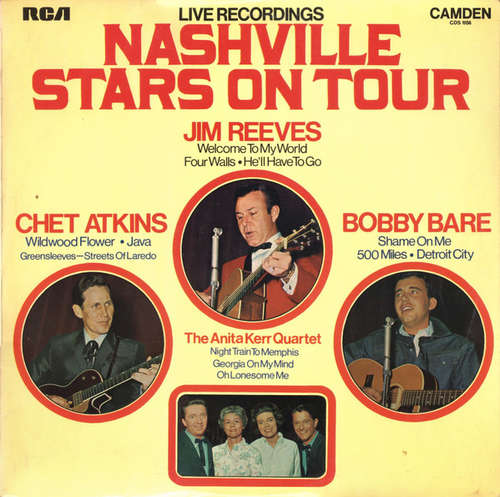Cover Chet Atkins / Bobby Bare / Jim Reeves / The Anita Kerr Singers - Nashville Stars On Tour - Live Recordings (LP, Album) Schallplatten Ankauf
