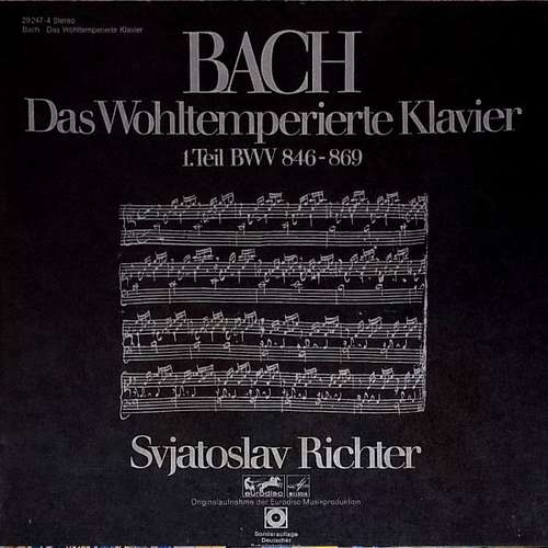 Cover Bach*, Svjatoslav Richter* - Das Wohltemperierte Klavier 1. Teil (3xLP, Club + Box) Schallplatten Ankauf