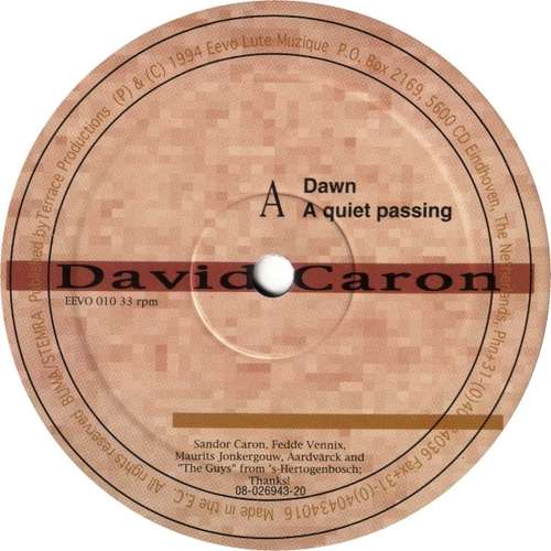 Cover David Caron - Dawn (12) Schallplatten Ankauf