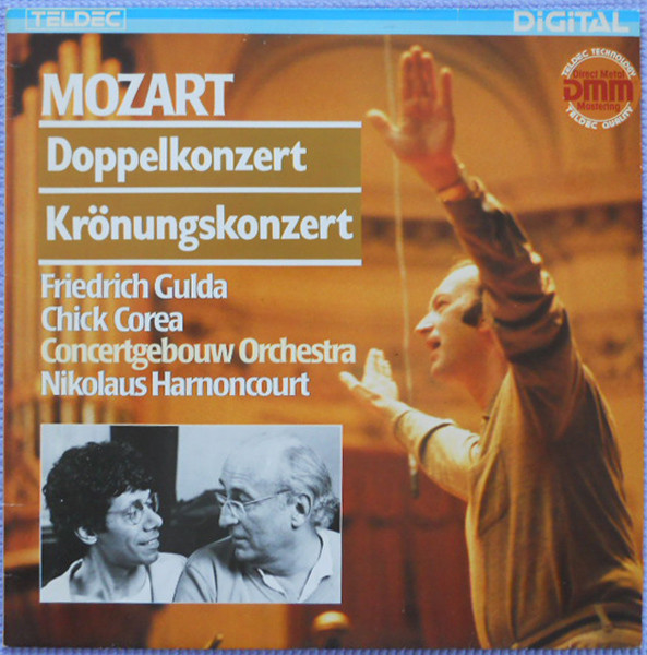 Cover Mozart*, Friedrich Gulda, Chick Corea, Nikolaus Harnoncourt - Doppelkonzert Krönungskonzert (LP, Bro) Schallplatten Ankauf