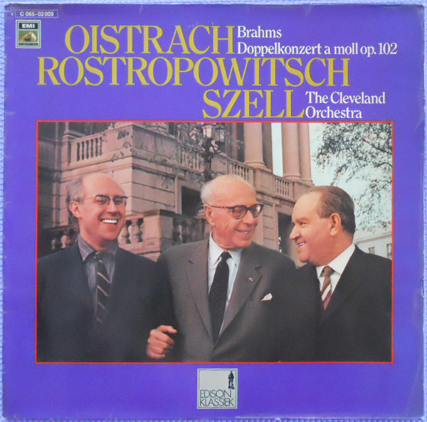 Cover Oistrach*, Rostropowitsch*, Szell*, Cleveland Orchestra*, Brahms* - Doppelkonzert A Moll Op. 102 (LP) Schallplatten Ankauf
