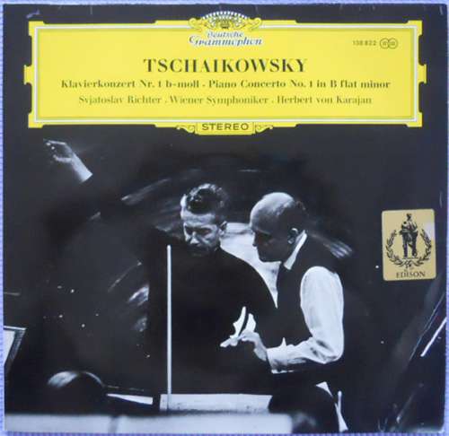 Cover Tschaikowsky* - Svjatoslav Richter* · Herbert von Karajan · Wiener Symphoniker - Klavierkonzert Nr.1 B-moll · Piano Concerto No. 1 In B Flat Minor (LP, RE, Gat) Schallplatten Ankauf