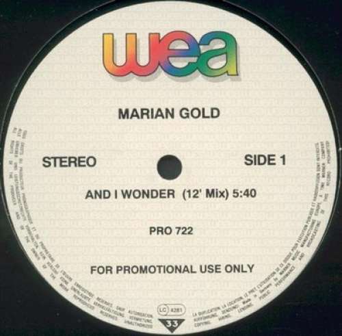 Cover Marian Gold - And I Wonder (12, Promo) Schallplatten Ankauf