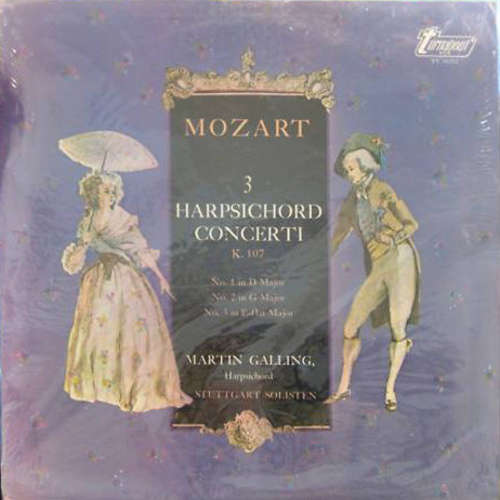 Bild Mozart*, Martin Galling, Stuttgarter Solisten - 3 Harpsichord Concerti K. 107 (LP) Schallplatten Ankauf