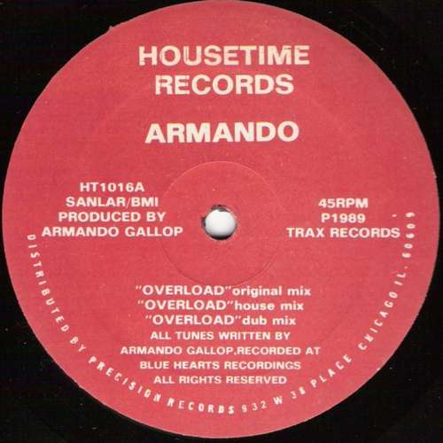 Cover Armando - Overload (12) Schallplatten Ankauf