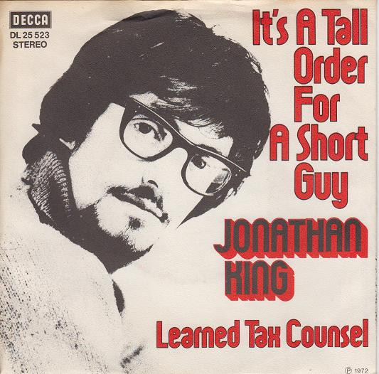 Bild Jonathan King - It's A Tall Order For A Short Guy (7, Single) Schallplatten Ankauf