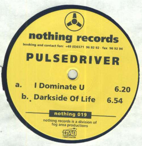 Cover Pulsedriver V* - I Dominate U (12) Schallplatten Ankauf