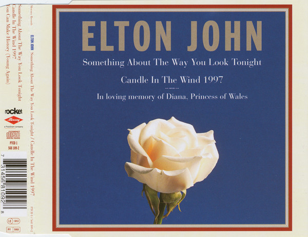 Cover Elton John - Something About The Way You Look Tonight / Candle In The Wind 1997 (CD, Single) Schallplatten Ankauf
