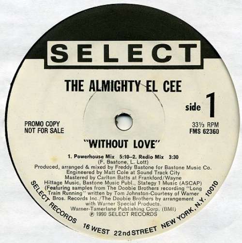 Cover The Almighty El Cee* - Without Love (12, Promo) Schallplatten Ankauf