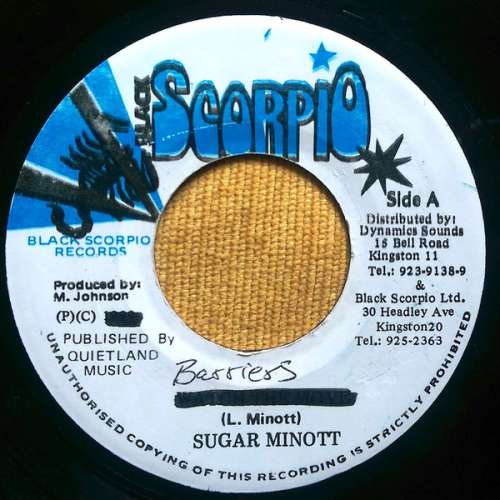 Cover Sugar Minott - Barriers (7) Schallplatten Ankauf