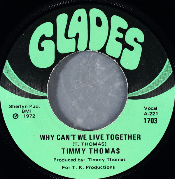 Cover Timmy Thomas - Why Can't We Live Together (7, Single, Scr) Schallplatten Ankauf