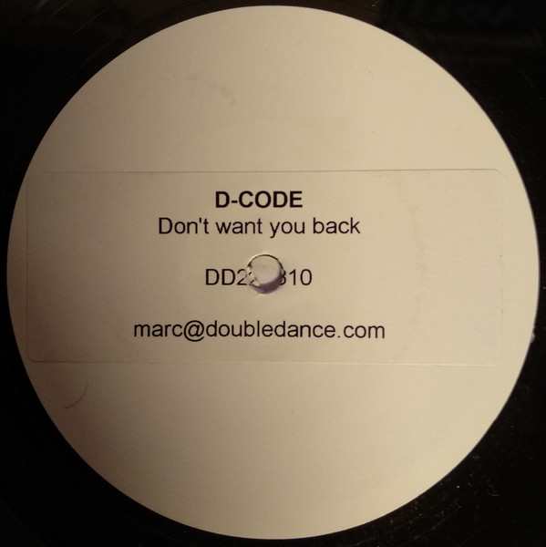 Cover D-Code (4) - Don't Want You Back (12) Schallplatten Ankauf