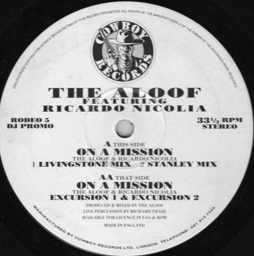 Cover The Aloof Featuring Ricardo Nicolia - On A Mission (12, Promo) Schallplatten Ankauf