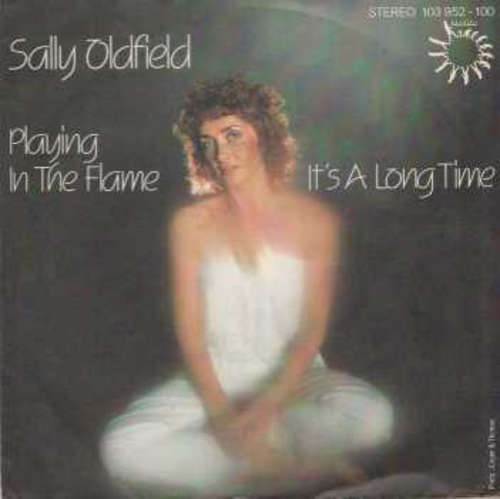 Cover Sally Oldfield - Playing In The Flame (7, Single) Schallplatten Ankauf