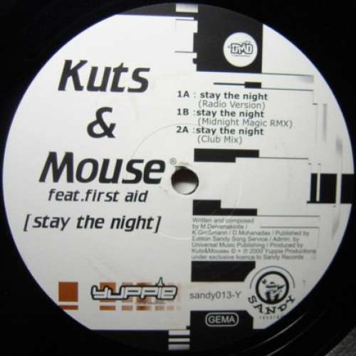 Cover Kuts & Mouse Feat. First Aid - Stay The Night (12) Schallplatten Ankauf