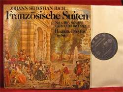 Cover Huguette Dreyfus - Bach* - Französische Suiten - Nr. 1-6 BWV 812-817 - Capriccio BWV 992 (2xLP, Album, Gat) Schallplatten Ankauf
