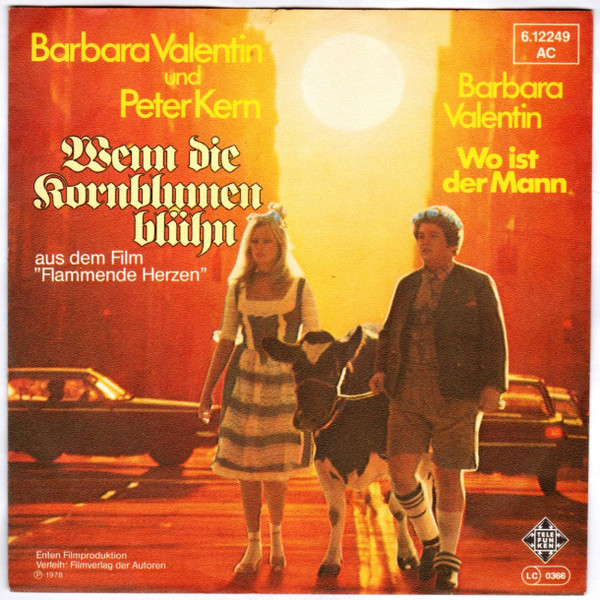 Cover Barbara Valentin (2) Und Peter Kern (2) - Wenn Die Kornblumen Blühen (7, Single) Schallplatten Ankauf