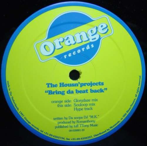 Cover The Housn'projects* - Bring Da Beat Back (12) Schallplatten Ankauf