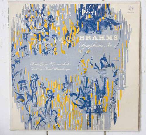 Cover Brahms* • Frankfurter Opernorchester* • Carl Bamberger - Symphonie Nr. 1 (LP, Mono) Schallplatten Ankauf