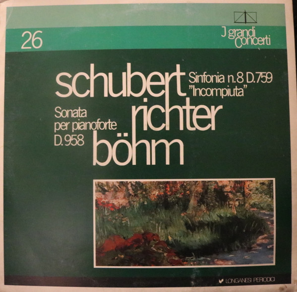 Cover Schubert*, Richter*, Böhm* - Sinfonia N.8 D.759 Incompiuta. Sonata Per Pianoforte D.958 (LP, Mono) Schallplatten Ankauf