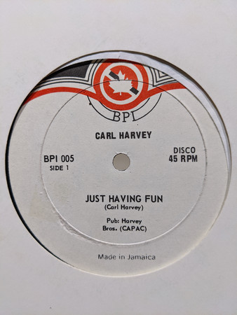 Cover Carl Harvey - Just Having Fun (12) Schallplatten Ankauf