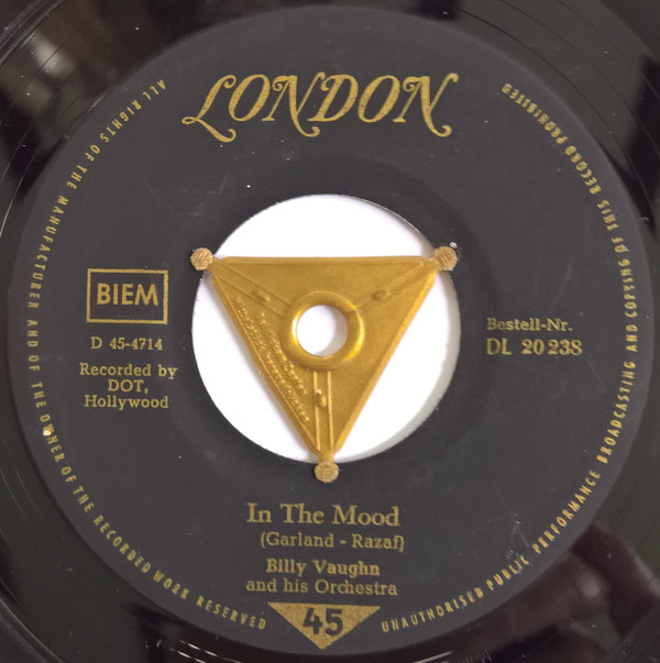 Cover Billy Vaughn And His Orchestra - In The Mood / Moonglow And Theme From Picnic (7, Single) Schallplatten Ankauf