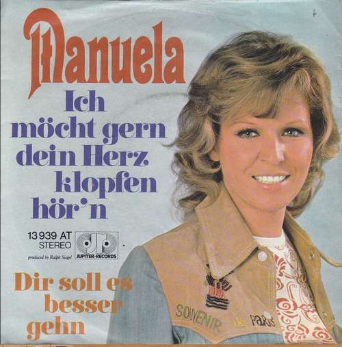 Cover Manuela (5) - Ich Möcht Gern Dein Herz Klopfen Hör'n (7, Single) Schallplatten Ankauf
