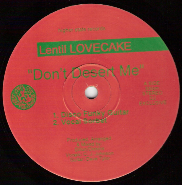 Cover Lentil Lovecake - Don't Desert Me (12) Schallplatten Ankauf