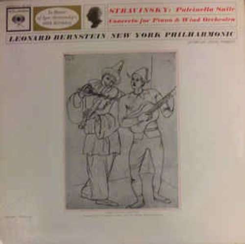 Cover Leonard Bernstein Conducting The New York Philharmonic* / Stravinsky* - Pulcinella Suite - Concerto For Piano And Wind Orchestra (LP) Schallplatten Ankauf