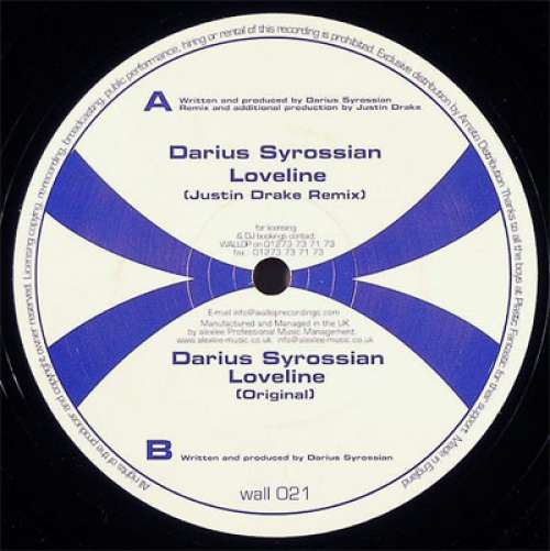 Cover Darius Syrossian - Loveline (12) Schallplatten Ankauf
