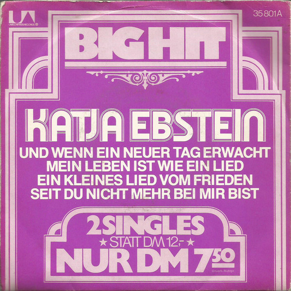 Cover Katja Ebstein - Big Hit (2x7, Single, Gat) Schallplatten Ankauf