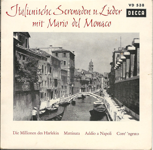 Bild Mario Del Monaco - Italienische Serenaden Und Lieder (7) Schallplatten Ankauf