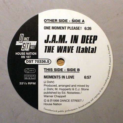 Cover J.A.M. In Deep - The Wave (LahLa) (12) Schallplatten Ankauf