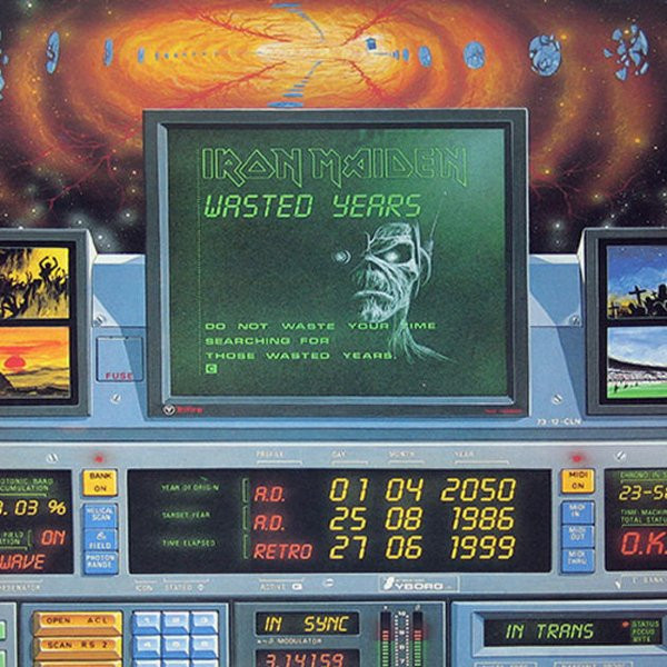 Cover Iron Maiden - Wasted Years (7, Single) Schallplatten Ankauf