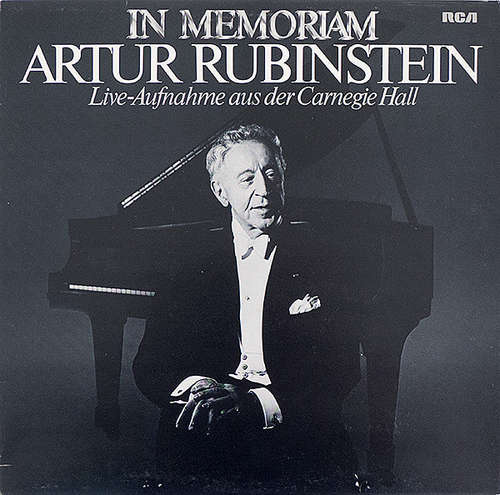 Cover Artur Rubinstein* - In Memoriam (LP, Clu) Schallplatten Ankauf