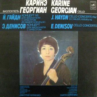 Cover Karine Georgian* - J. Haydn*, E. Denisov* - Cello Concerto No. 1 / Cello Concerto (LP) Schallplatten Ankauf