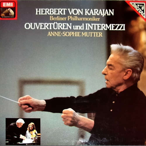 Cover Herbert von Karajan - Anne-Sophie Mutter - Berliner Philharmoniker - Ouvertüren Und Intermezzi (LP, Album) Schallplatten Ankauf