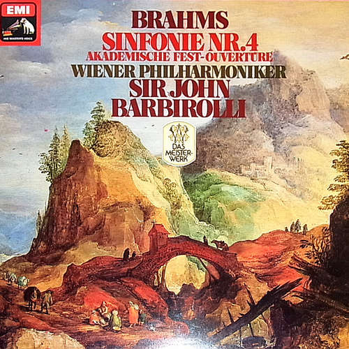 Cover Johannes Brahms - Sir John Barbirolli - Wiener Philharmoniker - Sinfonie Nr.4 E-Moll Op.98 - Akademische Festouvertüre Op.80 (LP, Album, RE) Schallplatten Ankauf