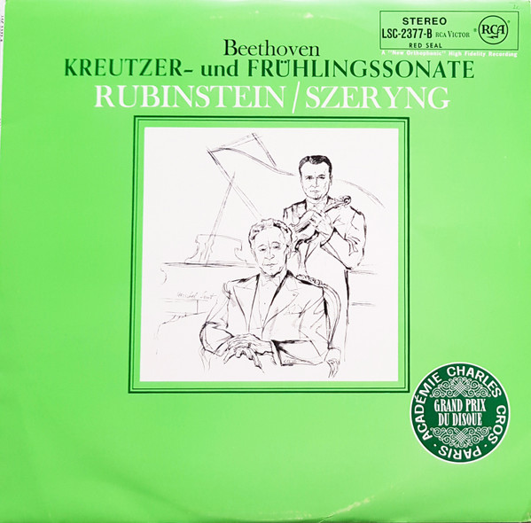Cover Beethoven* - Rubinstein*, Szeryng* - Kreutzer- Und Frühlingsssonate (LP, Album) Schallplatten Ankauf
