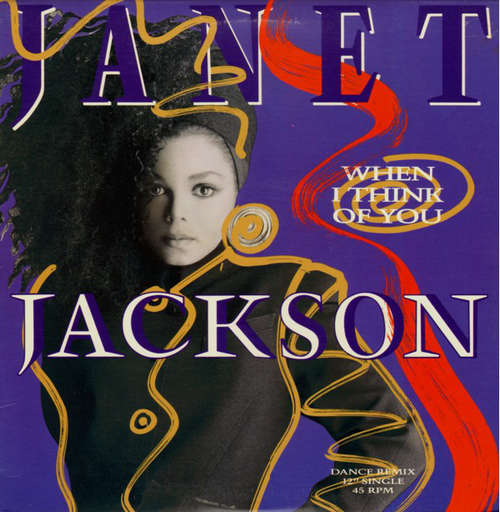 Cover Janet Jackson - When I Think Of You (Dance Remix) (12, Single) Schallplatten Ankauf