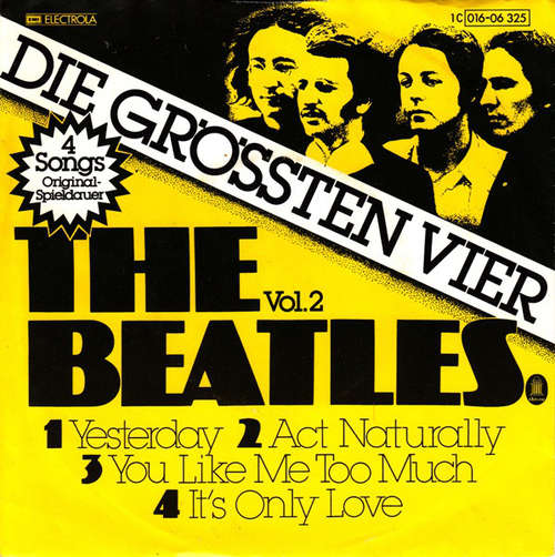 Cover The Beatles - Die Grössten Vier Vol.2 (7, EP) Schallplatten Ankauf