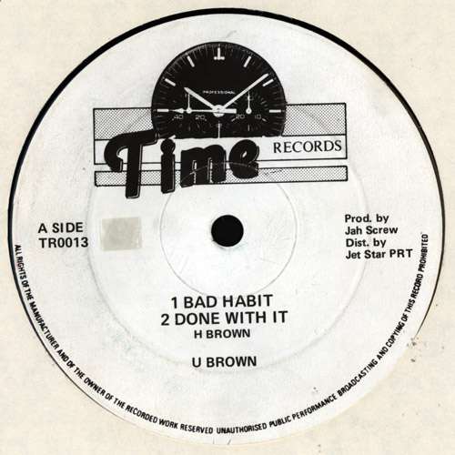 Bild U Brown / Earl Cunningham - Bad Habit / Rock She A Rock So (12, Single) Schallplatten Ankauf