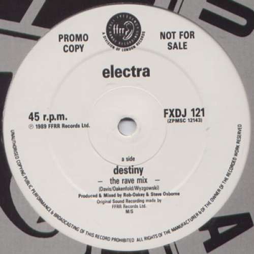 Cover Electra - Destiny (12, Promo) Schallplatten Ankauf