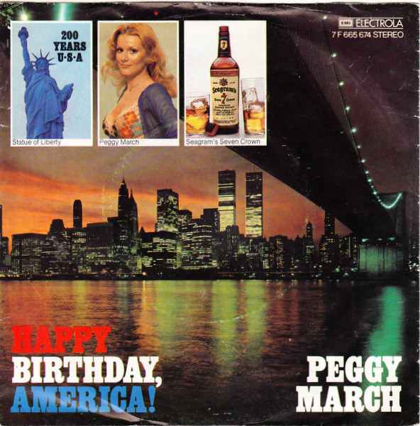 Cover Peggy March - Happy Birthday, America! (7, Single) Schallplatten Ankauf