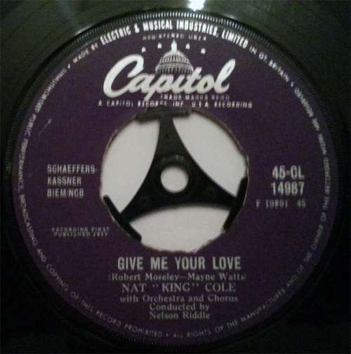 Cover Nat King Cole* - Give Me Your Love / Madrid (7) Schallplatten Ankauf