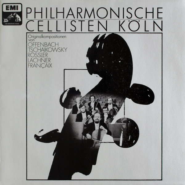 Cover Philharmonische Cellisten Köln - Originalkompositionen von Offenbach, Tschaikowsky, Rösler, Lachner, Francaix (LP, Album) Schallplatten Ankauf